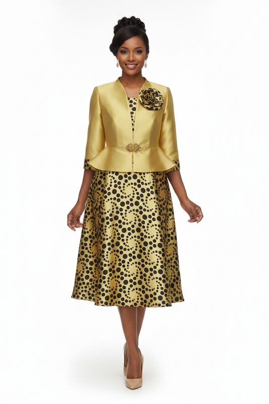 Polka Dot 2-Piece Church Suit