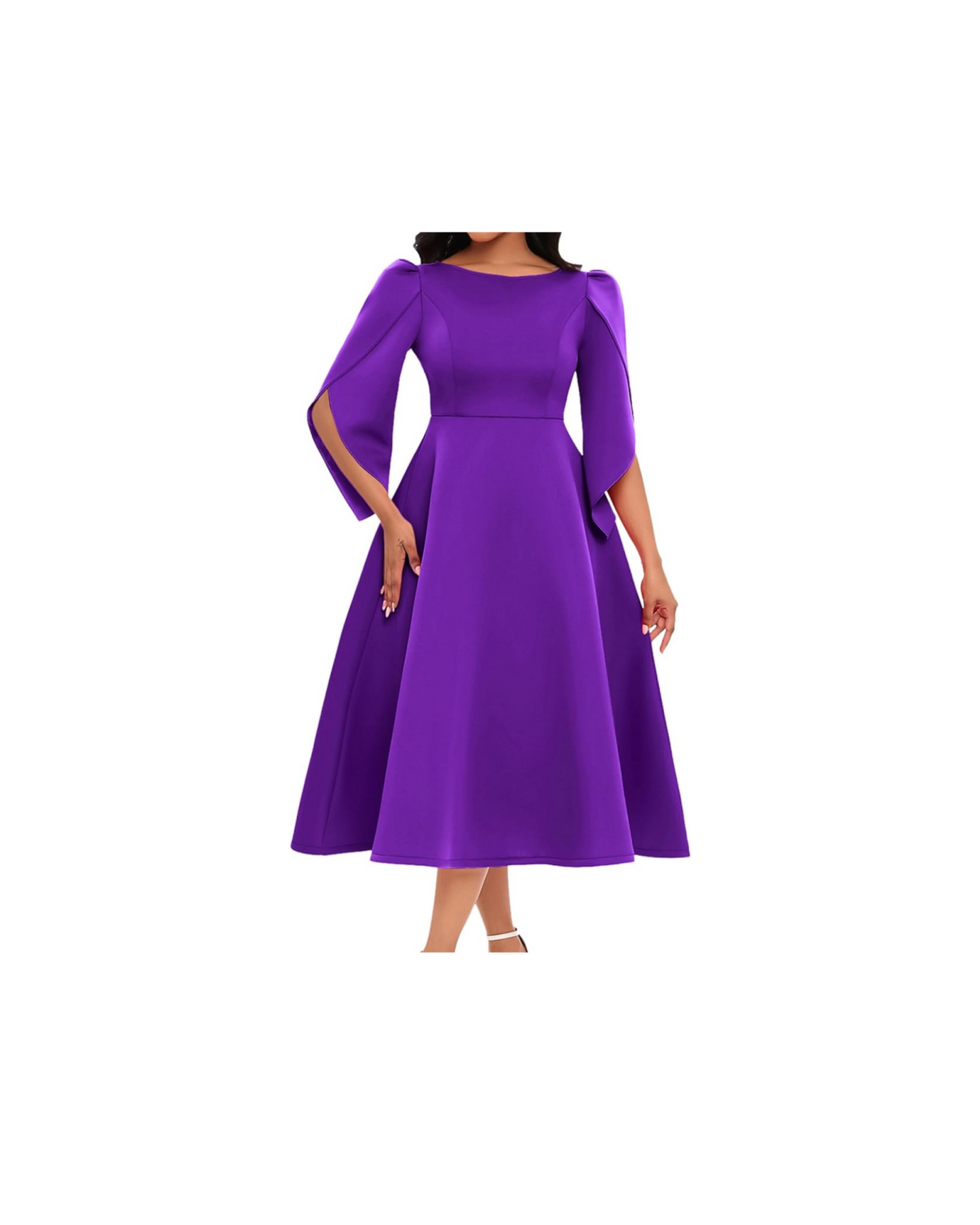Elegant women's maxi dress for church, faith-inspired formal occasion wear