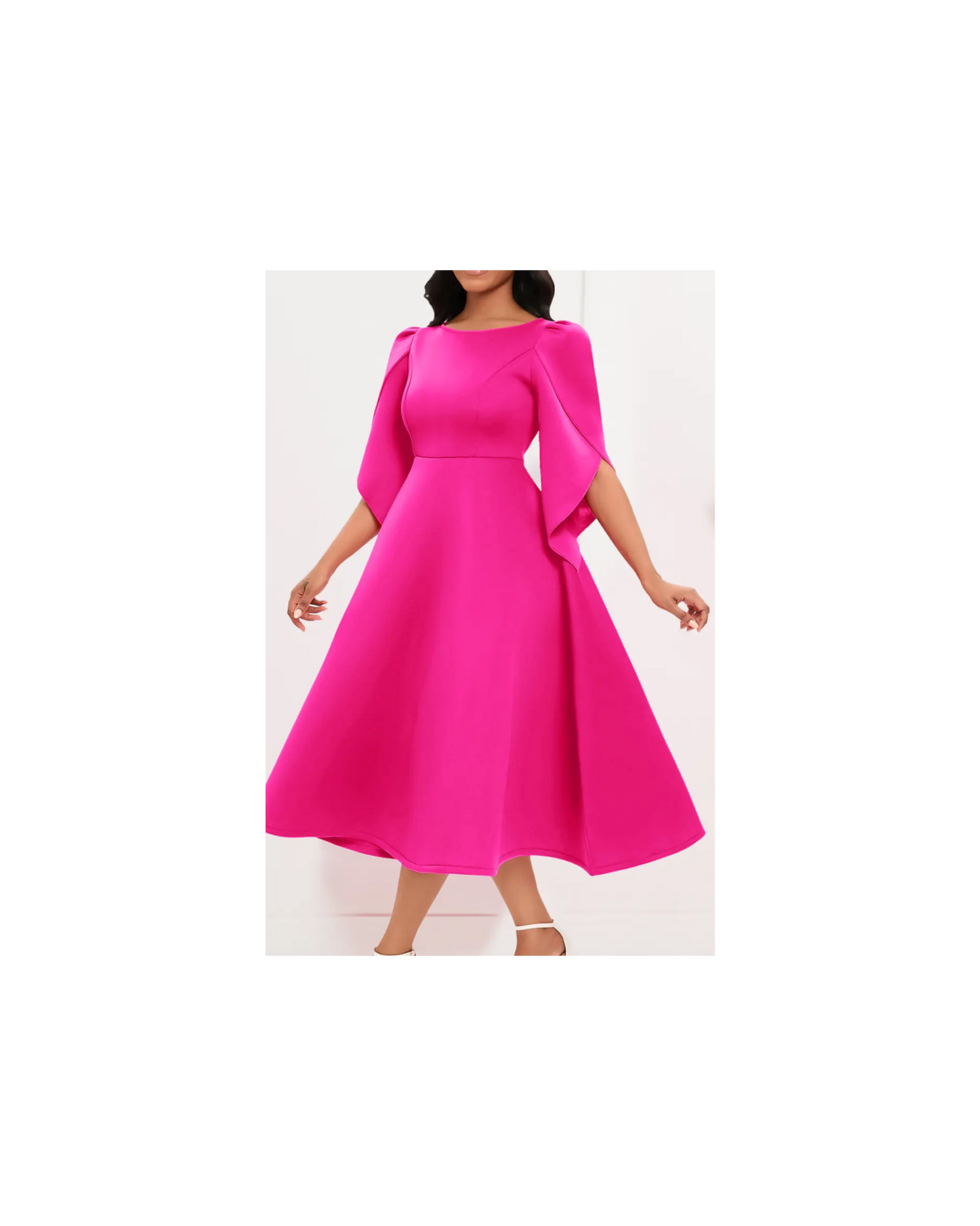 Elegant women's maxi dress for church, faith-inspired formal occasion wear