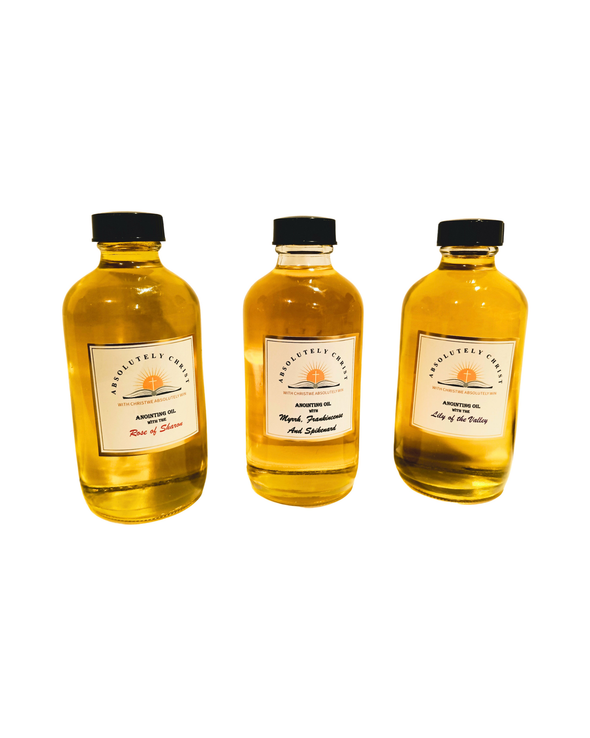 Christian anointing oil 8 oz bottle, faith-based prayer oil for anointing and intercession