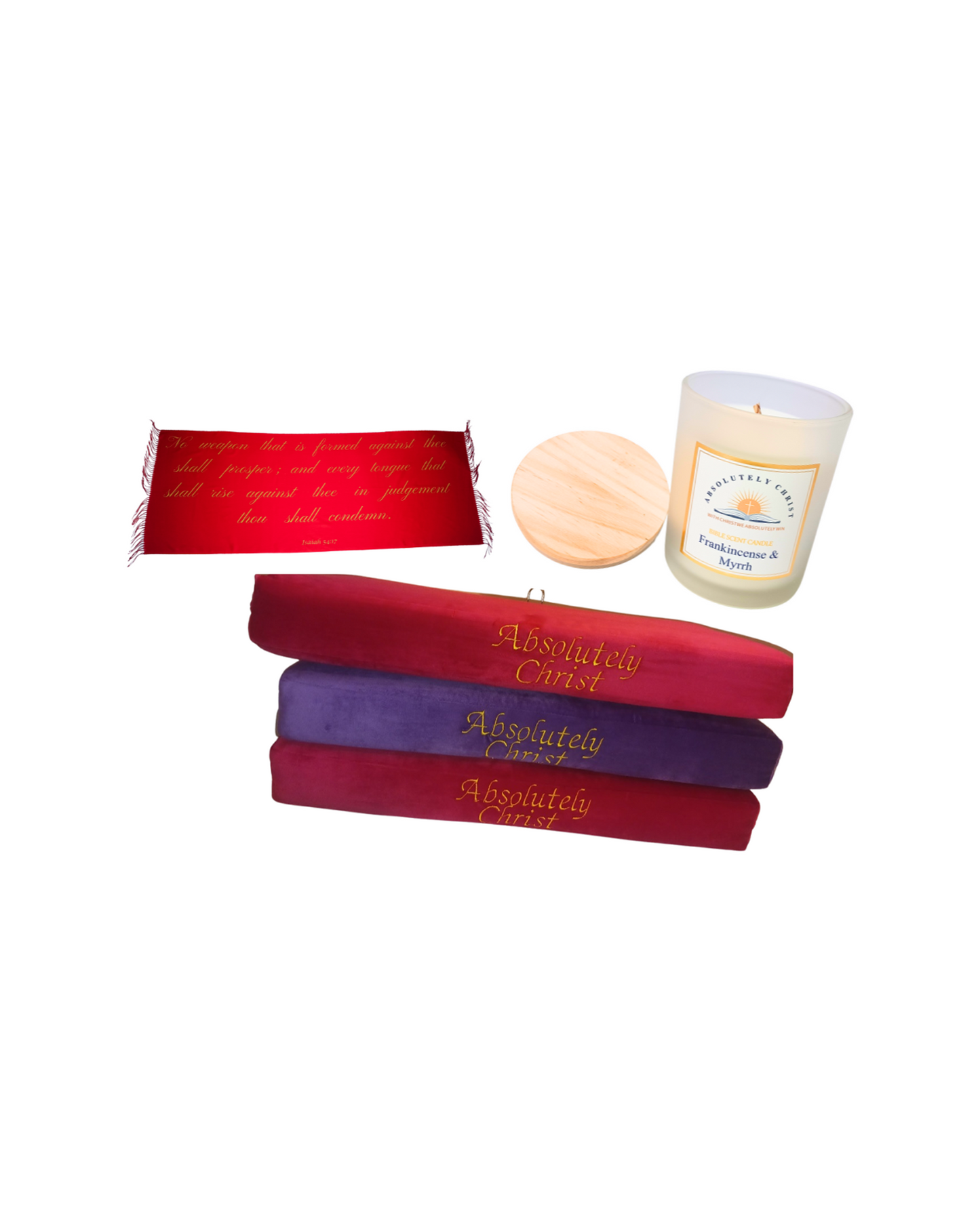 Christian Essential Bundle, faith gift set with prayer shawl and devotional items