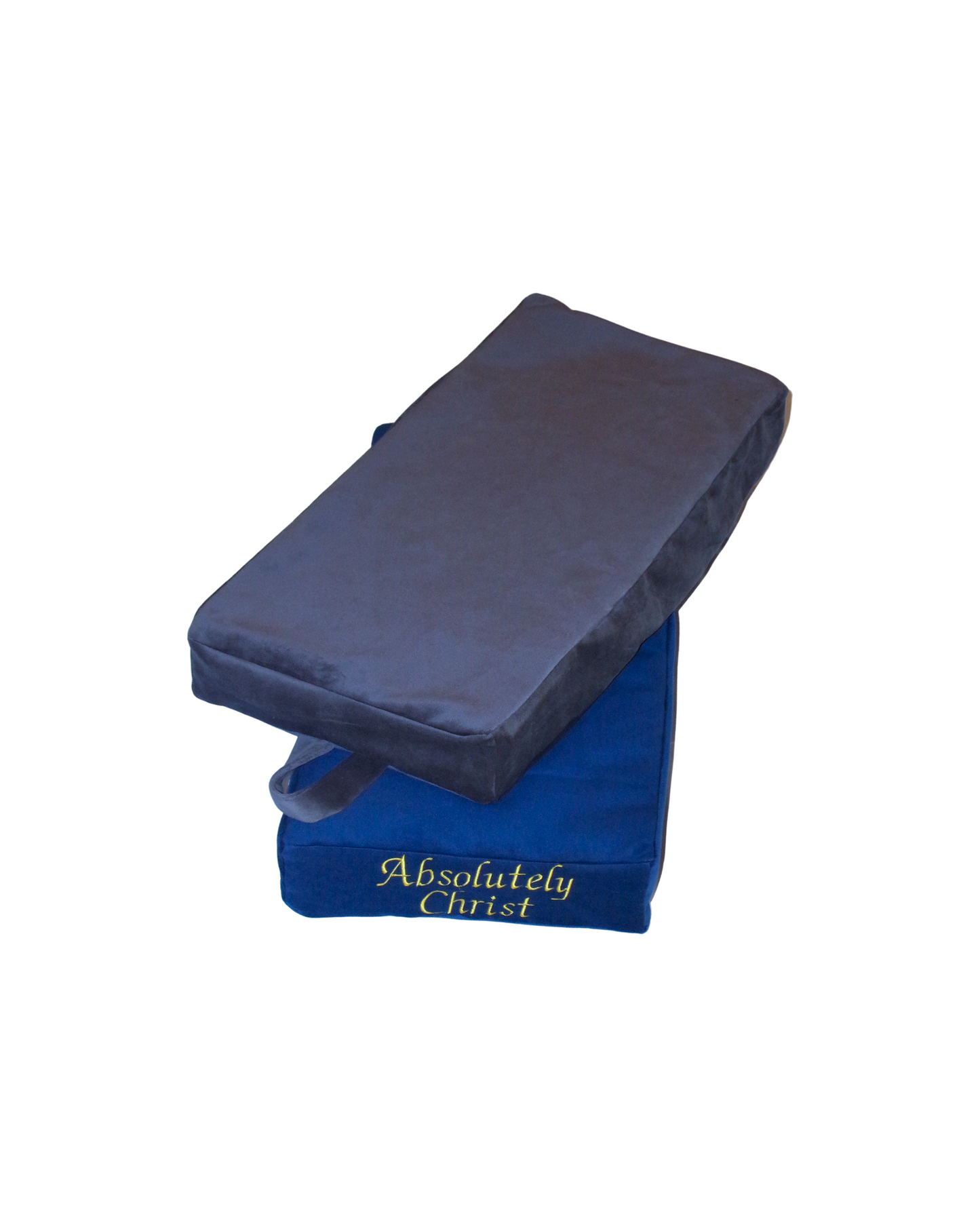 Soft Christian prayer pillow, faith-inspired kneeling cushion for devotion and worship