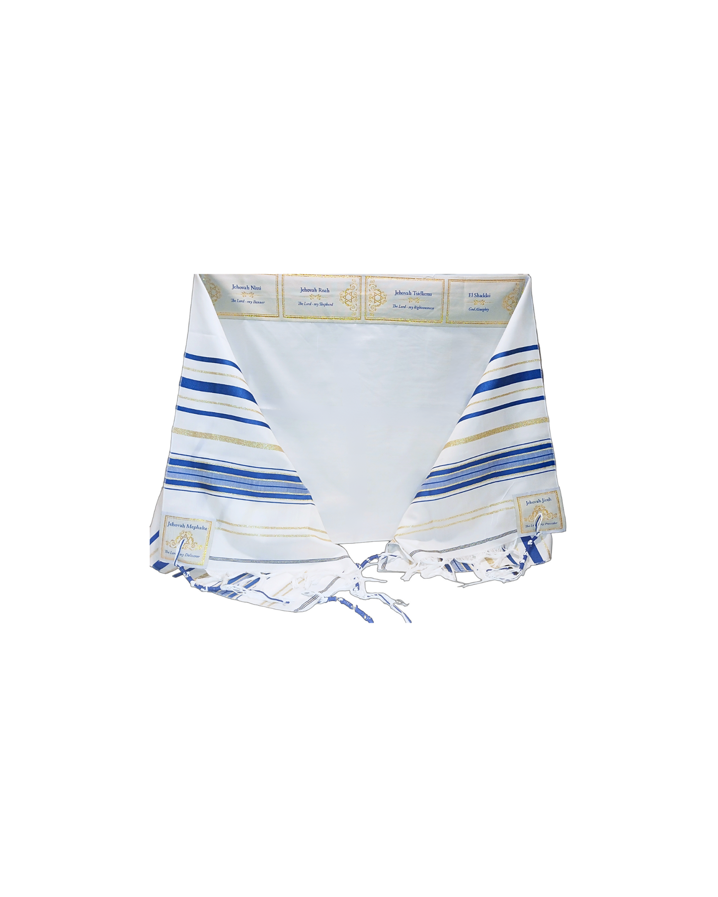 Names of God Christian prayer shawl, scripture-inspired worship wrap with divine names