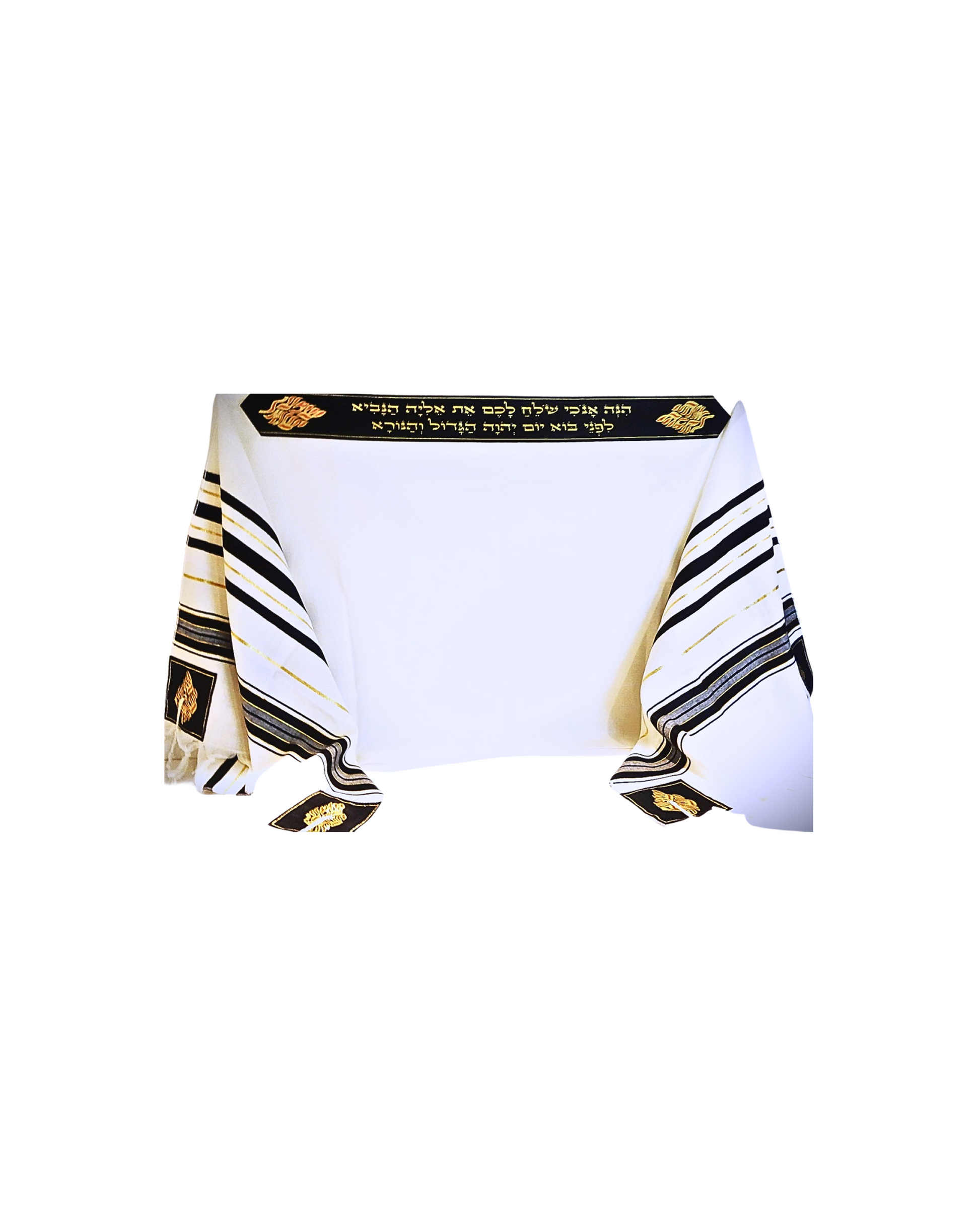 Prophet Elijah tallit prayer shawl, Christian worship and intercession wrap