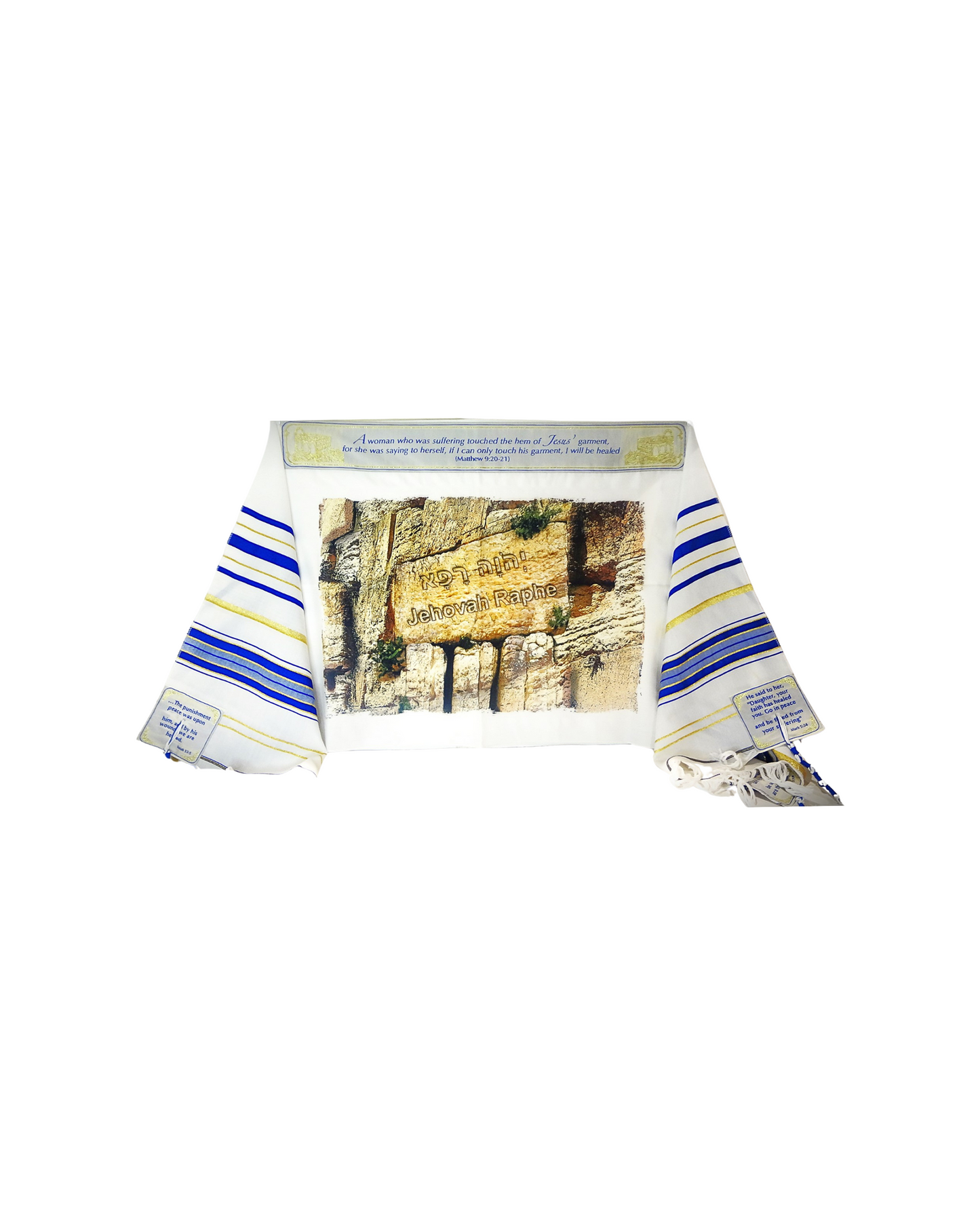 Christian healing prayer shawl, tallit wrap for intercessory prayer and anointing