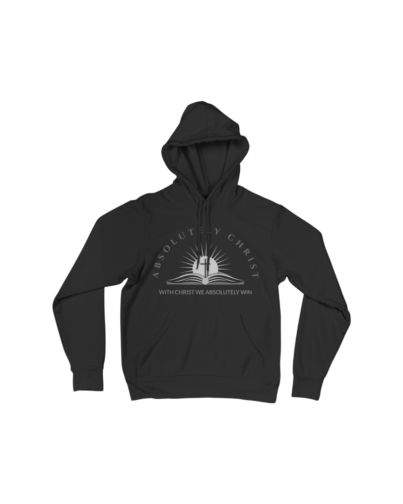 Absolutely Christ Christian fleece hoodie sweatshirt, faith-inspired casual wear