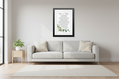 Prayer of Healing Wall Art