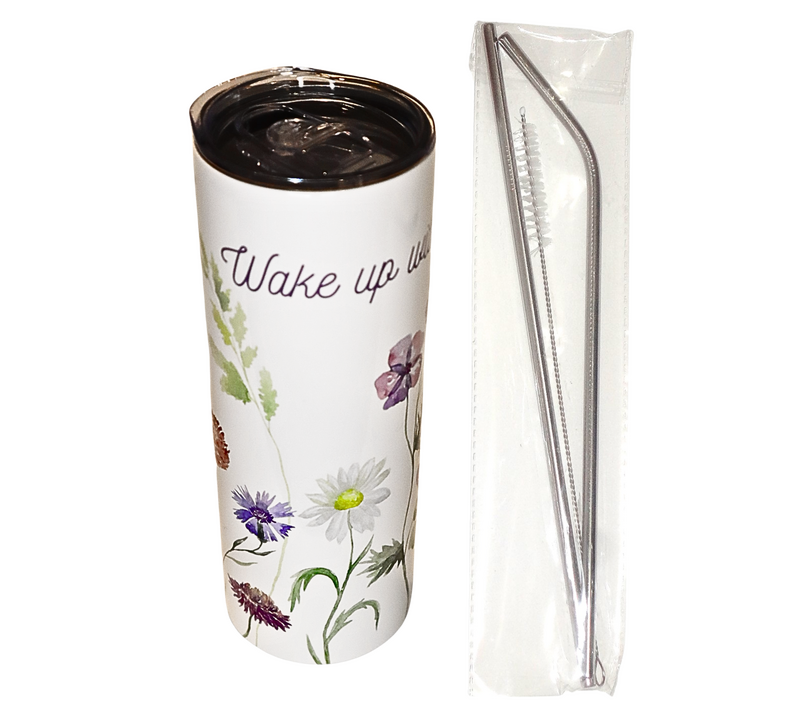 WAKE UP WITH JESUS - Christian Inspirational Tumbler 20 oz